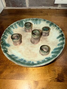McCarty Pottery Hand Thrown Candle Plate